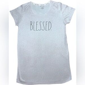 Rae Dunn “Blessed.” Leopard Print Tee – Size XL